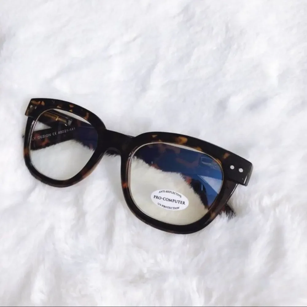 Jade Brown Computer Blue Light Glasses